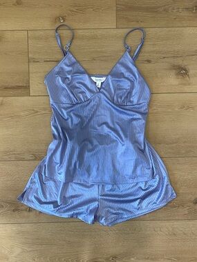 Nicole Miller Lavender Satin-Look Cami & Short Pajama Set